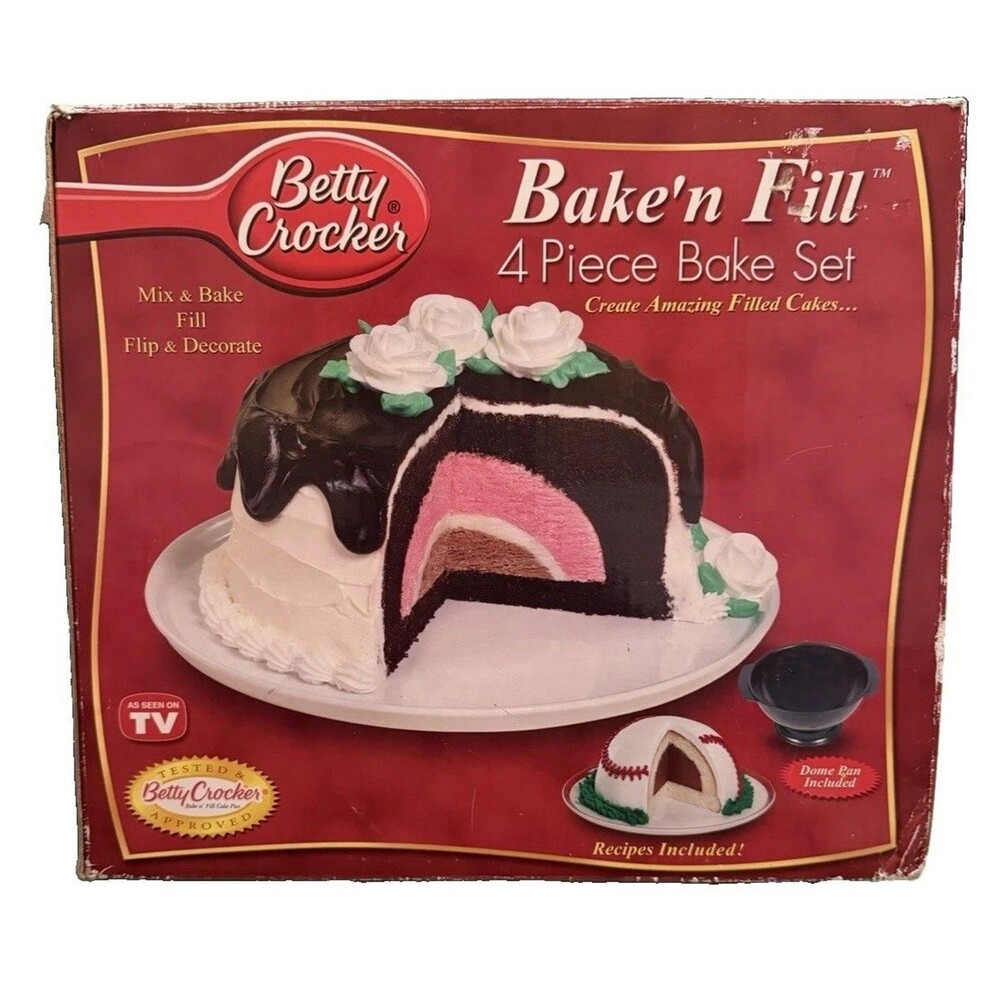 Vintage Betty Crocker Bake'n Fill 4-Piece Bake Set from 2005